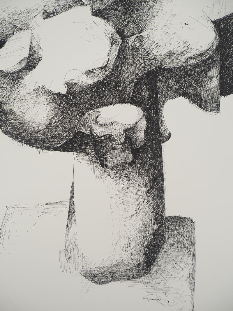 Claude GAVEAU : Le bouquet, Dessin original (photo de détail 6) - Crédit photo : Galerie Art.Paris