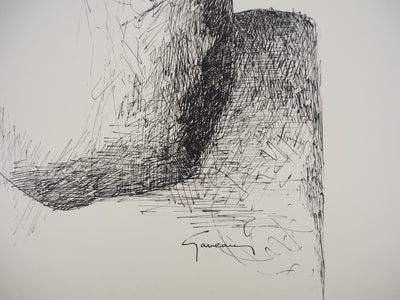 Claude GAVEAU : Le bouquet, Dessin original (photo de détail 2) - Crédit photo : Galerie Art.Paris