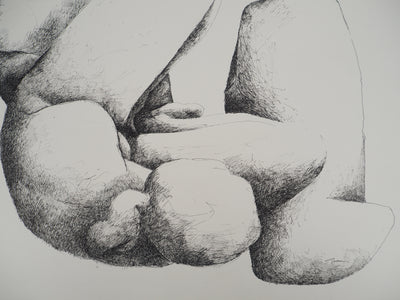 Claude GAVEAU : Le geste et l'ombre, Dessin original (photo de détail 3) - Crédit photo : Galerie Art.Paris