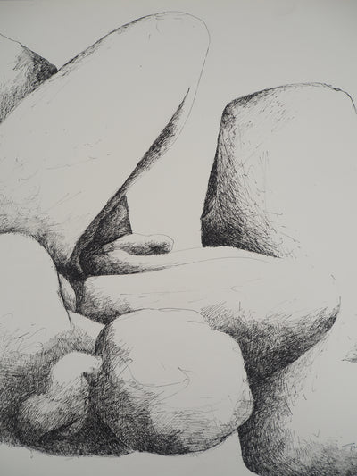 Claude GAVEAU : Le geste et l'ombre, Dessin original (photo de détail 4) - Crédit photo : Galerie Art.Paris