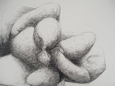 Claude GAVEAU : Contact brut, Dessin original (photo de détail 3) - Crédit photo : Galerie Art.Paris