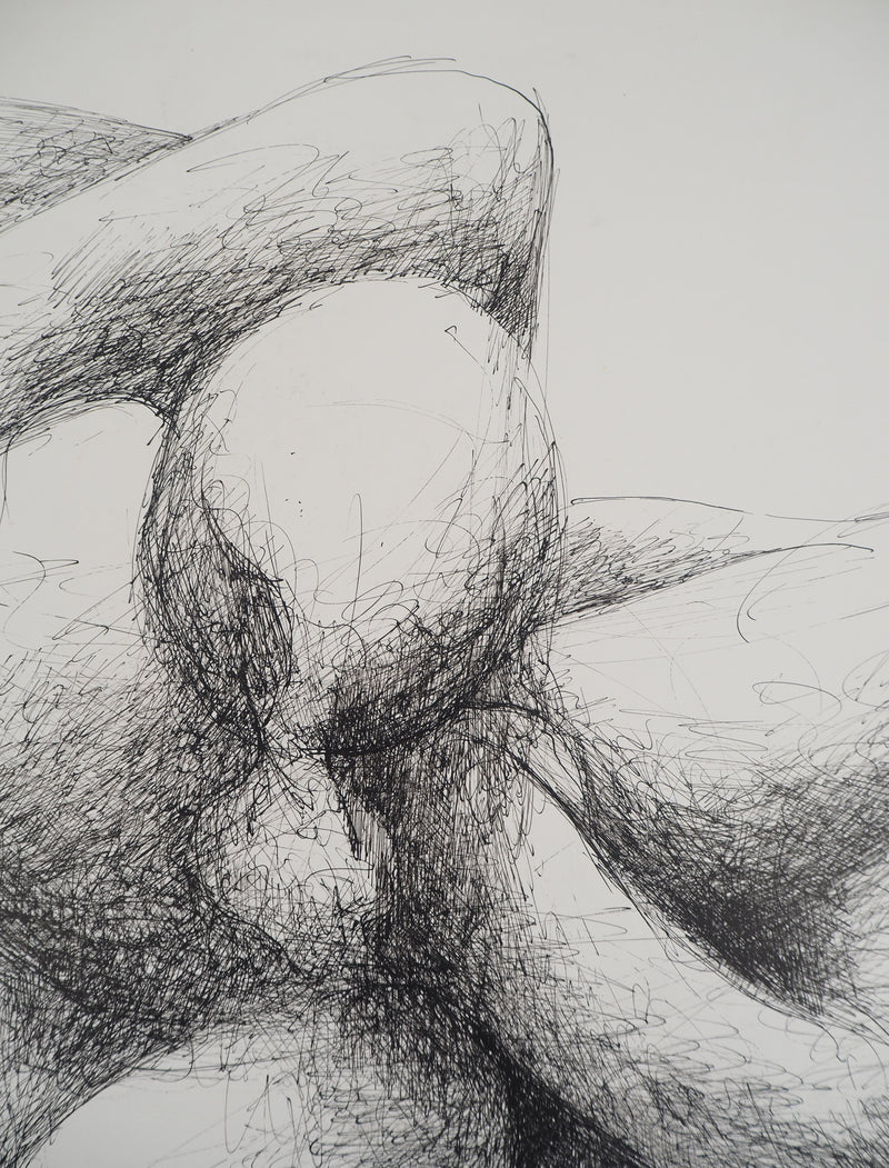 Claude GAVEAU : Contact brut, Dessin original (photo de détail 4) - Crédit photo : Galerie Art.Paris