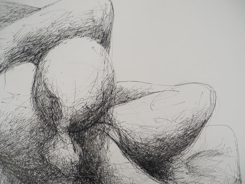 Claude GAVEAU : Contact brut, Dessin original (photo de détail 5) - Crédit photo : Galerie Art.Paris