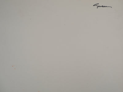 Claude GAVEAU : Étreinte minérale, Dessin original (photo de détail 2) - Crédit photo : Galerie Art.Paris