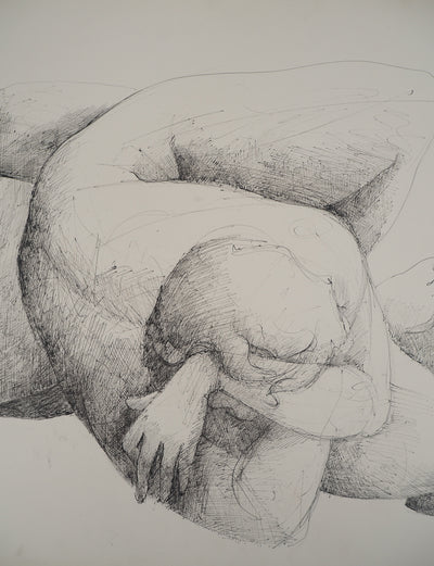 Claude GAVEAU : Forme ancrée, Dessin original (photo de détail 4) - Crédit photo : Galerie Art.Paris