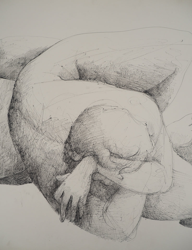 Claude GAVEAU : Forme ancrée, Dessin original (photo de détail 4) - Crédit photo : Galerie Art.Paris