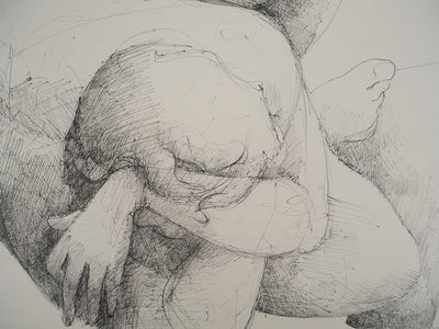 Claude GAVEAU : Forme ancrée, Dessin original (photo de détail 5) - Crédit photo : Galerie Art.Paris