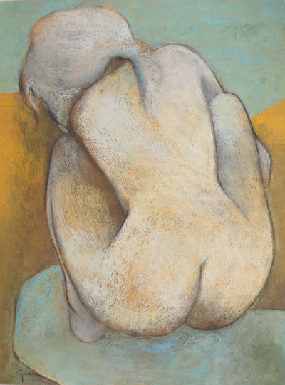 Claude GAVEAU : Corps paysage, Dessin original (vue générale) - Crédit photo : Galerie Art.Paris