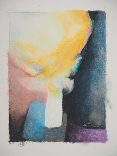 Claude GAVEAU : Floraison intérieure, Dessin original (vue générale) - Crédit photo : Galerie Art.Paris