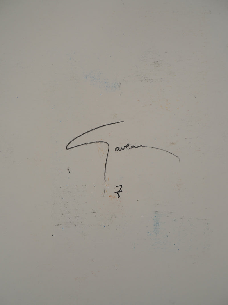 Claude GAVEAU : Floraison intérieure, Dessin original (photo de détail 2) - Crédit photo : Galerie Art.Paris