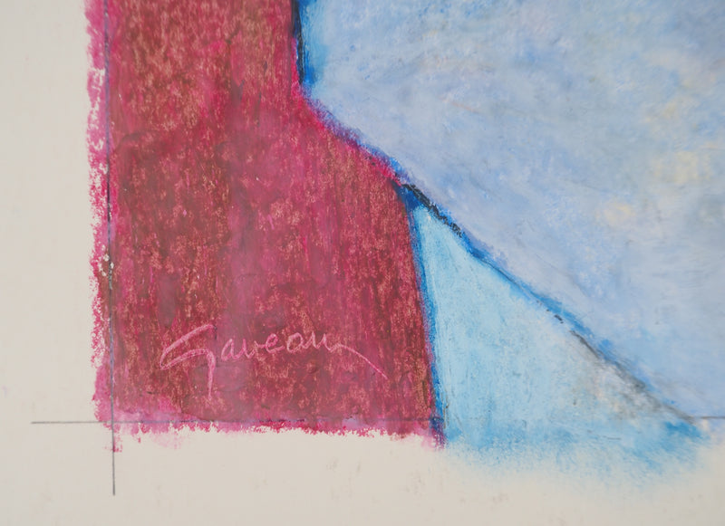 Claude GAVEAU : Nature morte au bouquet, Dessin original (photo de détail 6) - Crédit photo : Galerie Art.Paris