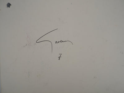 Claude GAVEAU : Nature morte au bouquet, Dessin original (photo de détail 2) - Crédit photo : Galerie Art.Paris