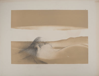 Claude GAVEAU : Les dunes invisibles, Dessin original (photo de détail 3) - Crédit photo : Galerie Art.Paris