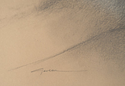 Claude GAVEAU : Les dunes invisibles, Dessin original (photo de détail 2) - Crédit photo : Galerie Art.Paris