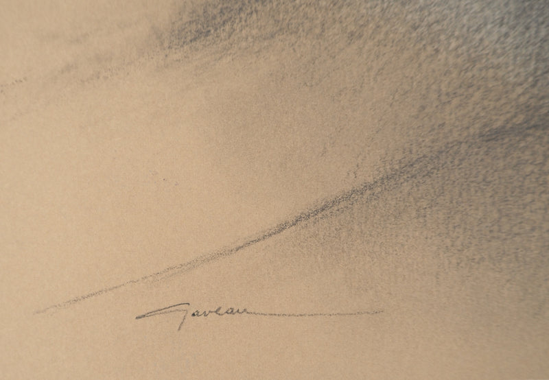 Claude GAVEAU : Les dunes invisibles, Dessin original (photo de détail 2) - Crédit photo : Galerie Art.Paris