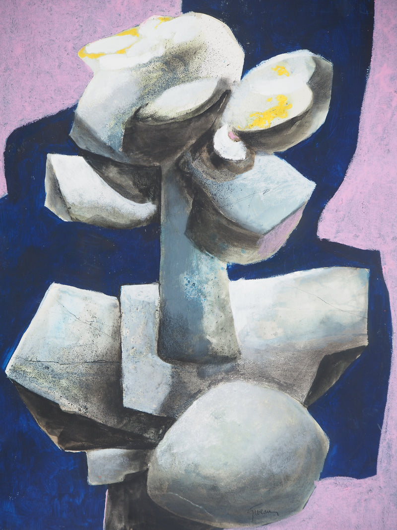 Claude GAVEAU : Sculpture florale, Dessin original (photo de détail 3) - Crédit photo : Galerie Art.Paris