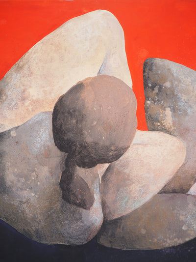 Claude GAVEAU : Roche douce, Dessin original (photo de détail 5) - Crédit photo : Galerie Art.Paris