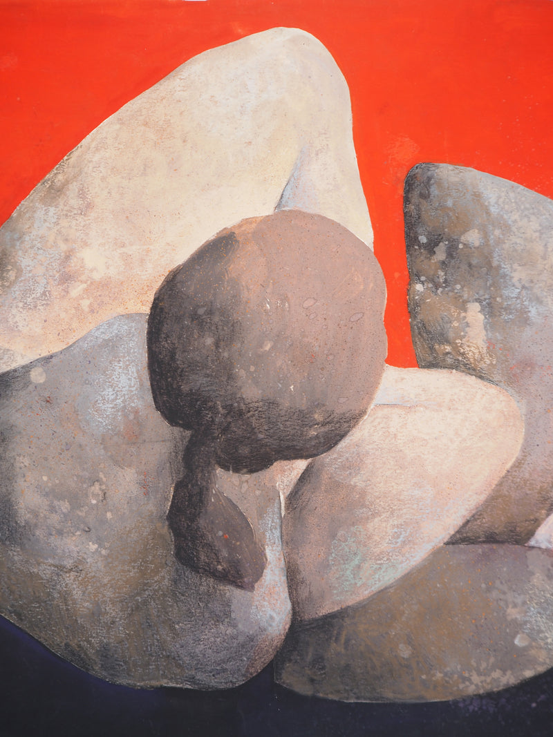 Claude GAVEAU : Roche douce, Dessin original (photo de détail 5) - Crédit photo : Galerie Art.Paris