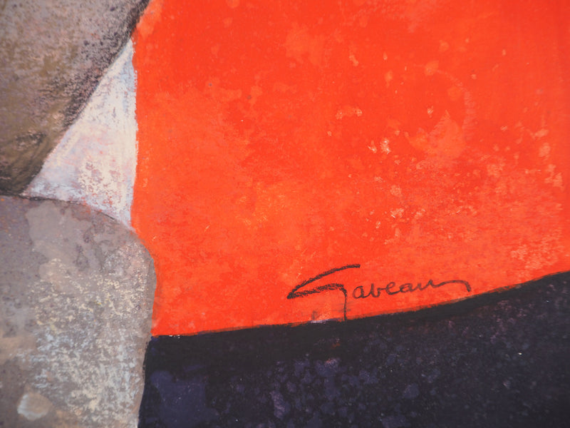 Claude GAVEAU : Roche douce, Dessin original (photo de détail 2) - Crédit photo : Galerie Art.Paris