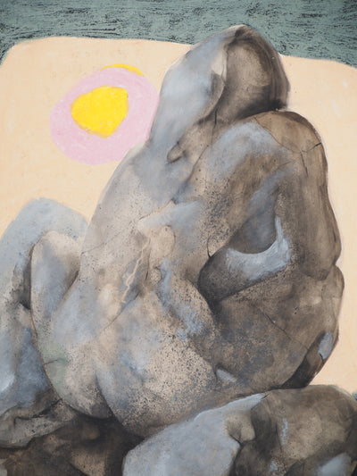 Claude GAVEAU : Nue au clair de lune, Dessin original (photo de détail 4) - Crédit photo : Galerie Art.Paris