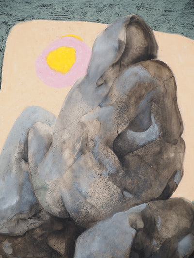 Claude GAVEAU : Nue au clair de lune, Dessin original (photo de détail 5) - Crédit photo : Galerie Art.Paris