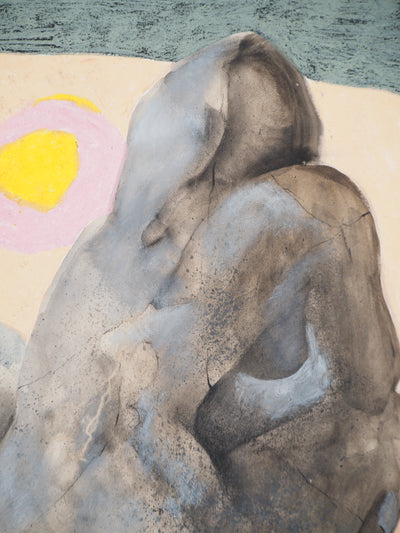 Claude GAVEAU : Nue au clair de lune, Dessin original (photo de détail 6) - Crédit photo : Galerie Art.Paris