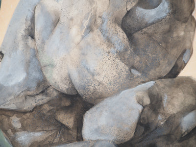 Claude GAVEAU : Nue au clair de lune, Dessin original (photo de détail 7) - Crédit photo : Galerie Art.Paris