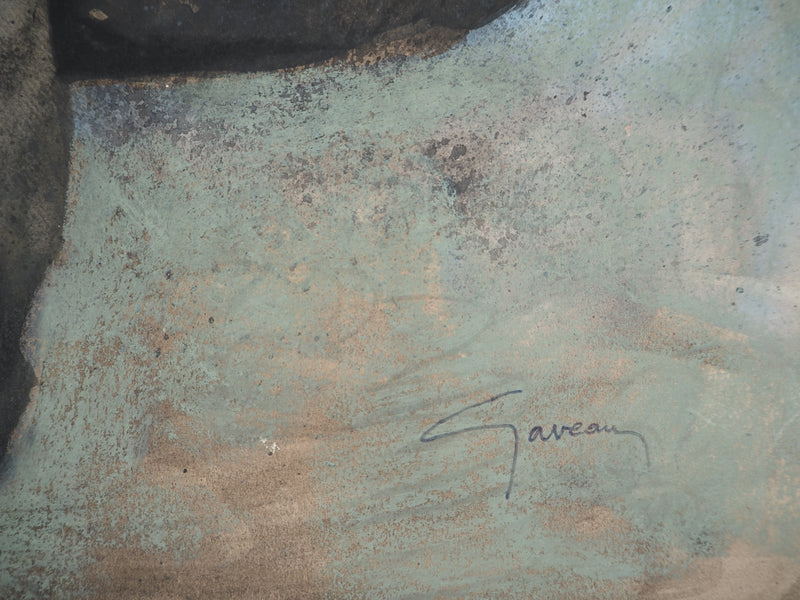 Claude GAVEAU : Nue au clair de lune, Dessin original (photo de détail 2) - Crédit photo : Galerie Art.Paris