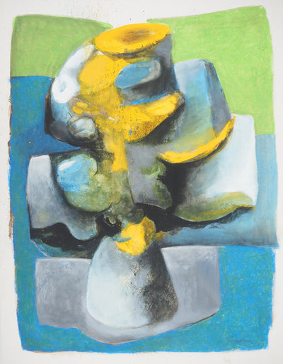Claude GAVEAU : Fleurs sculpturales, Dessin original (vue générale) - Crédit photo : Galerie Art.Paris