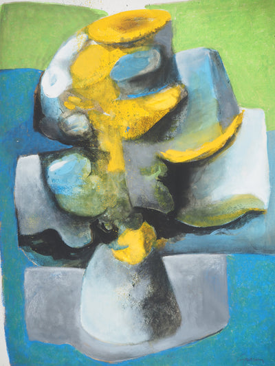 Claude GAVEAU : Fleurs sculpturales, Dessin original (photo de détail 3) - Crédit photo : Galerie Art.Paris