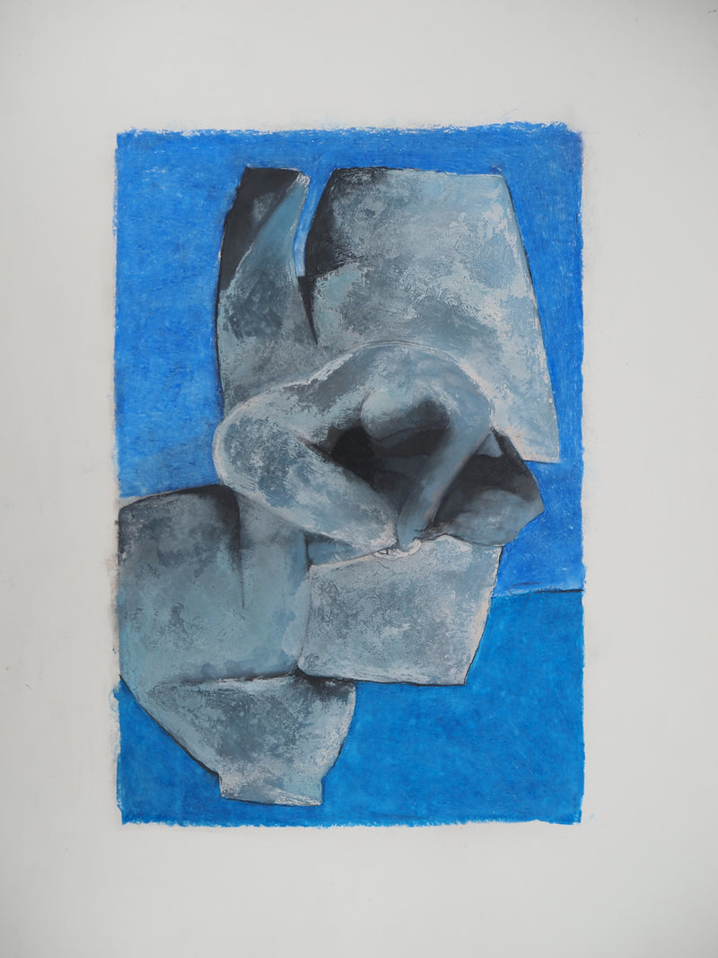Claude GAVEAU : Repli courbé, Dessin original (photo de détail 3) - Crédit photo : Galerie Art.Paris