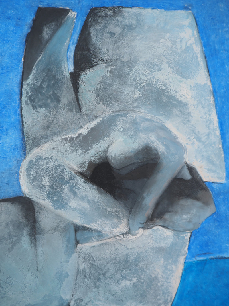 Claude GAVEAU : Repli courbé, Dessin original (photo de détail 4) - Crédit photo : Galerie Art.Paris