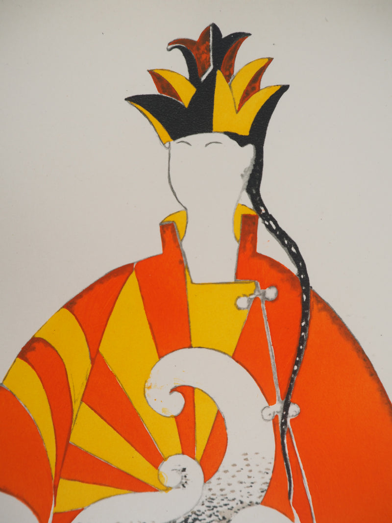 Pablo PICASSO : Costume du Prestidigitateur chinois, Lithographie et pochoir