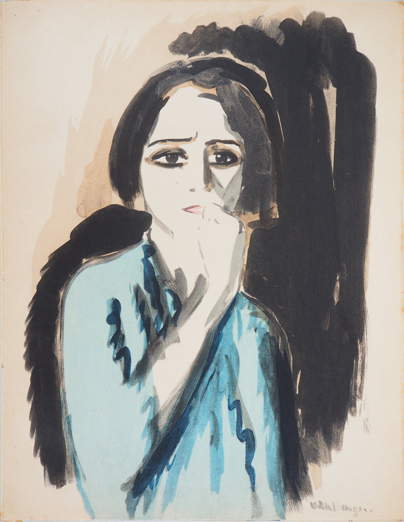 Kees VAN DONGEN : La colère, Lithographie signée