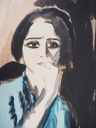 Kees VAN DONGEN : La colère, Lithographie signée