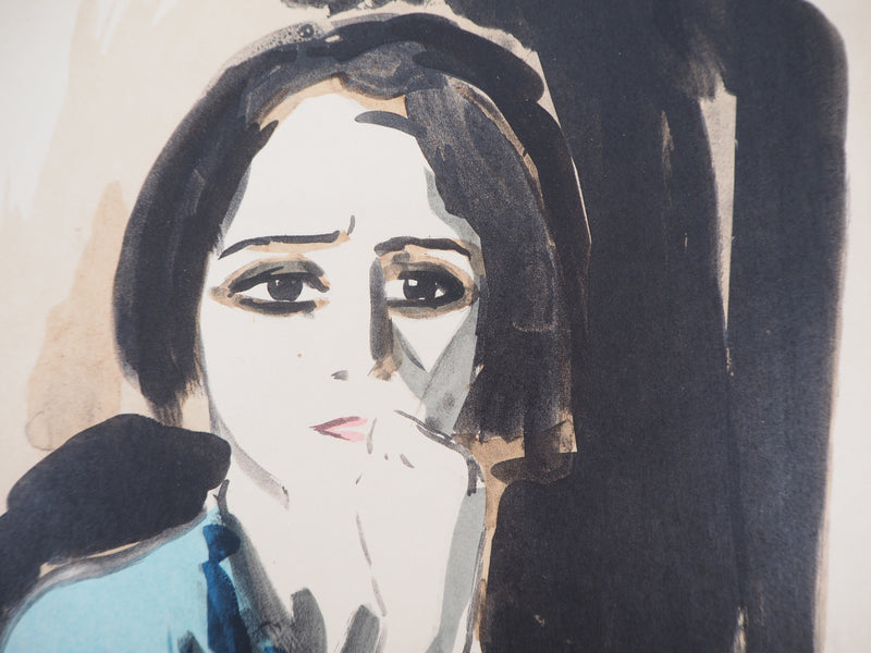 Kees VAN DONGEN : La colère, Lithographie signée