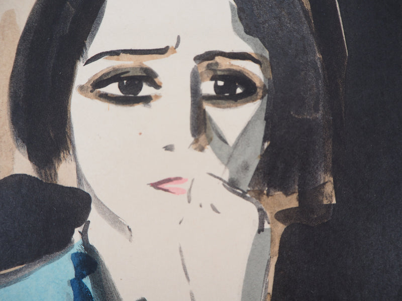 Kees VAN DONGEN : La colère, Lithographie signée