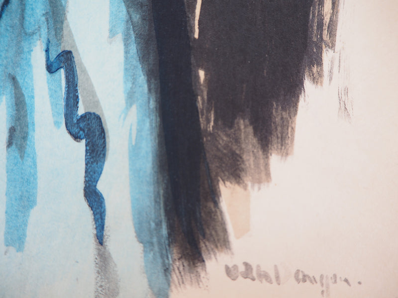 Kees VAN DONGEN : La colère, Lithographie signée