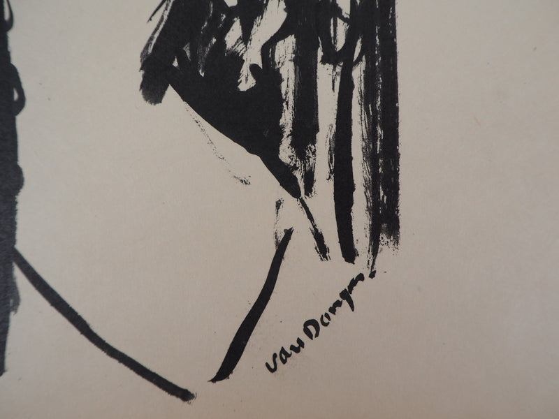 Kees VAN DONGEN : Jeune femme à la mantille, l&