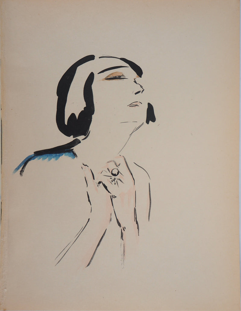 Kees VAN DONGEN : Prière, Lithographie