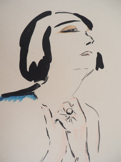 Kees VAN DONGEN : Prière, Lithographie