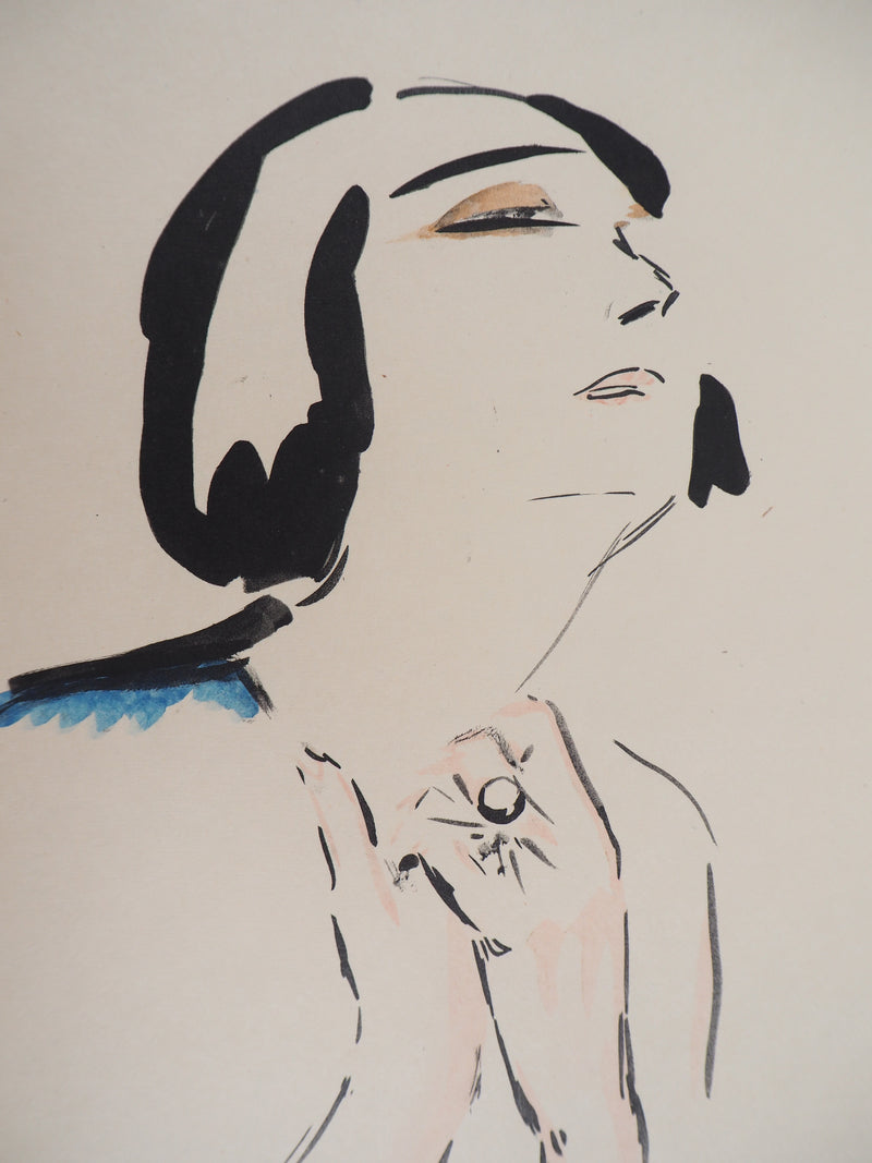 Kees VAN DONGEN : Prière, Lithographie