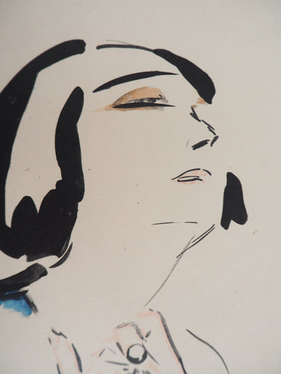 Kees VAN DONGEN : Prière, Lithographie