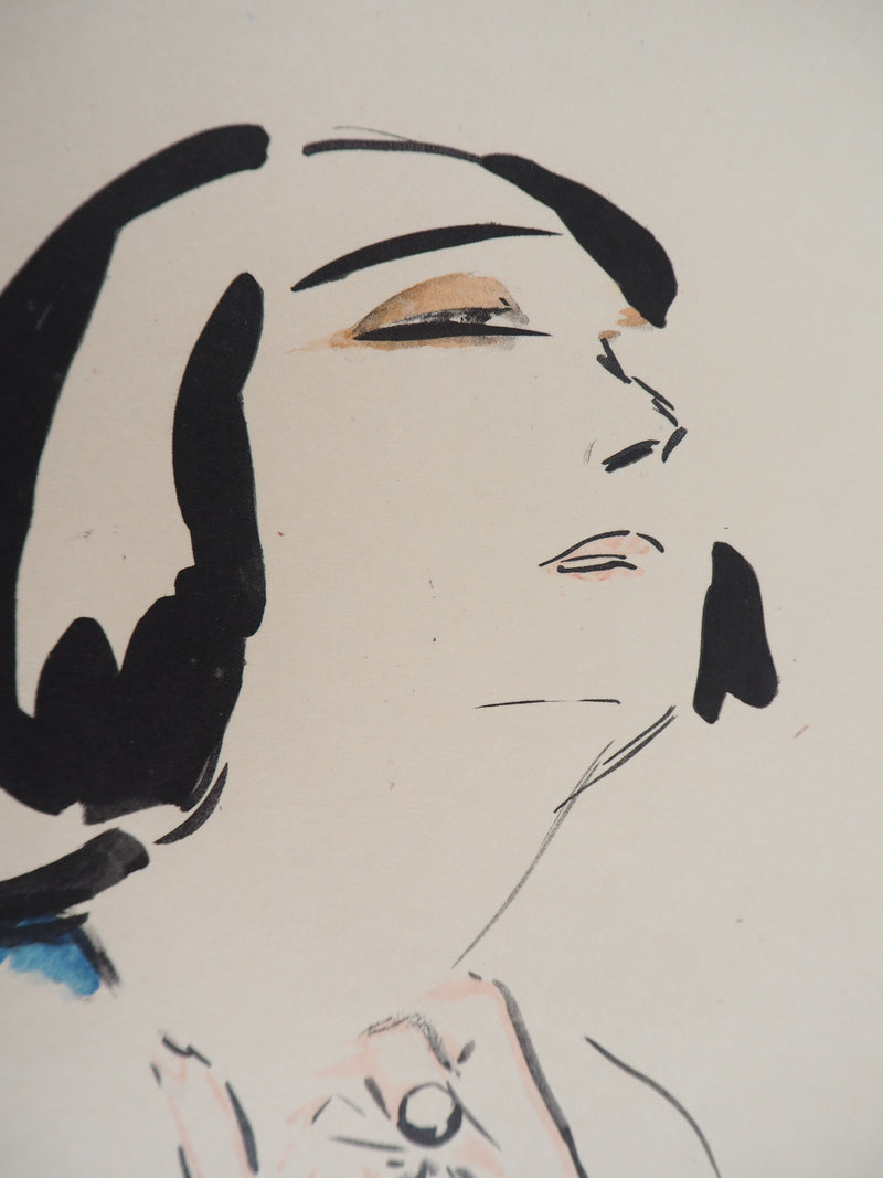 Kees VAN DONGEN : Prière, Lithographie