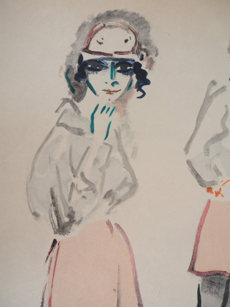 Kees VAN DONGEN : Le mannequin aux grands yeux, Lithographie