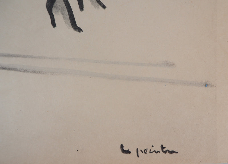 Kees VAN DONGEN : Le mannequin aux grands yeux, Lithographie