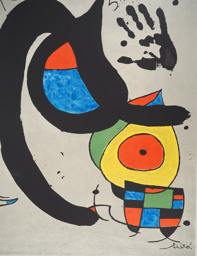 Joan MIRO : Femme à l'oisea, Lithographie originale (photo de détail 6) - Crédit photo : Galerie Art.Paris