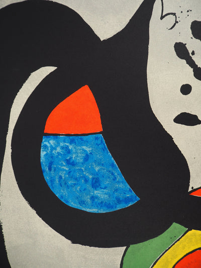 Joan MIRO : Femme à l'oisea, Lithographie originale (photo de détail 8) - Crédit photo : Galerie Art.Paris