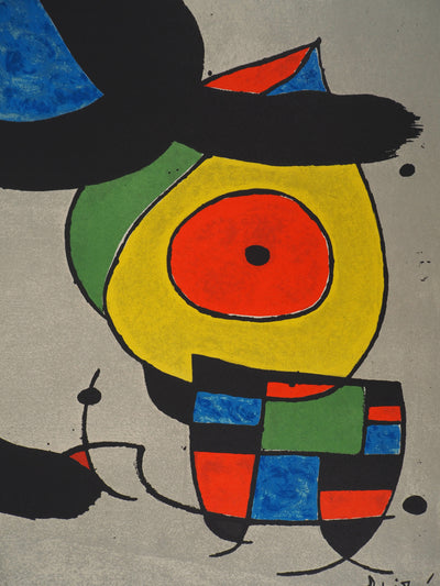 Joan MIRO : Femme à l'oisea, Lithographie originale (photo de détail 5) - Crédit photo : Galerie Art.Paris