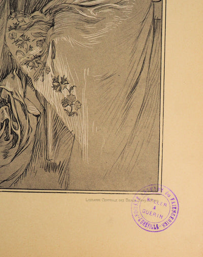 Alphonse MUCHA : Les Trois Grâces, Lithographie originale